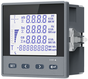 Đa-chức năng 96 mét * 96 Mét Thông Minh Kỹ thuật số Bảng điều chỉnh Meter ba giai đoạn LCD LED hiển thị watt-giờ Đồng hồ điện - Product Image 1