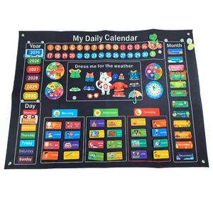 2025 Mon premier calendrier quotidien Feutre Flanelle Conseil Histoires Préscolaire Classe Apprentissage Contes Mur Activité - Product Image 6