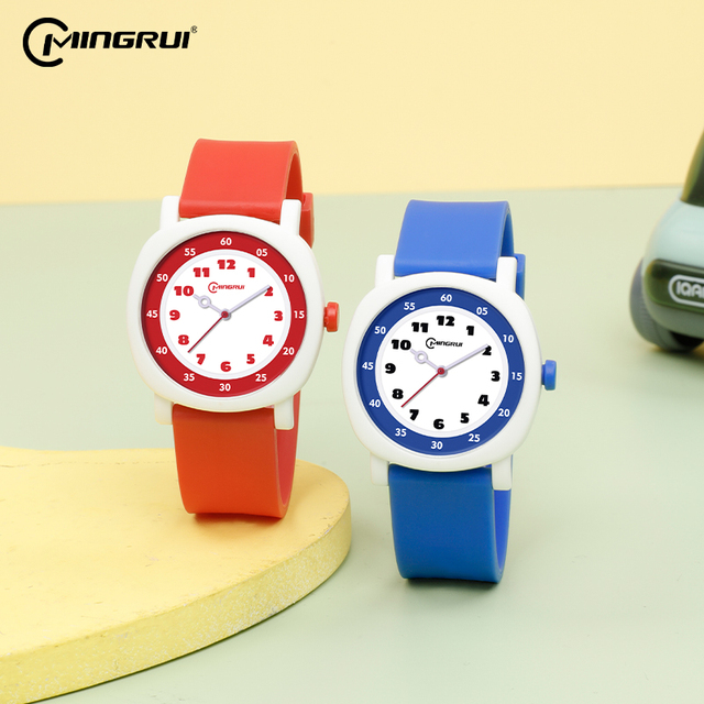 New Original Design TPU Soft Strap Sport Jelly Boys Girls Children Pointer Waterproof Kids Quartz Watch for Student