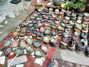 Chậu cây trang trí nhà cửa bằng đá tự nhiên thủ công, phong cách Bali hiện đại, dùng cho phòng ăn, phòng khách, phòng ngủ, sân hiên, du lịch và sử dụng hàng ngày - Product Image 3