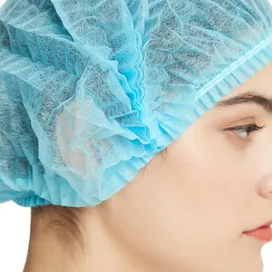 Dùng Một Lần PP Không Dệt Strip Clip Bouffant Head Bìa Tóc Net Bác Sĩ Hat Vòng Lau Cap Phẫu Thuật Cap