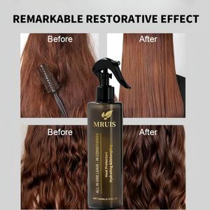 Acondicionador hidratante sin enjuague de etiqueta privada, aerosoles para el cabello, hidratante y desenredante, aerosol protector de calor para el cabello - Product Image 3