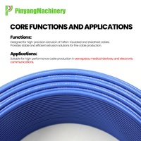 Ligne d'extrusion PTFE Pinyang, extrudeuse de fil PTFE haute vitesse pour la production de câbles électriques haute température