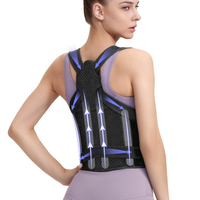 Vente flash : Correcteur de posture et soutien lombaire Huiling, taille unique, réglable, bretelles claviculaires avant, 100% coton