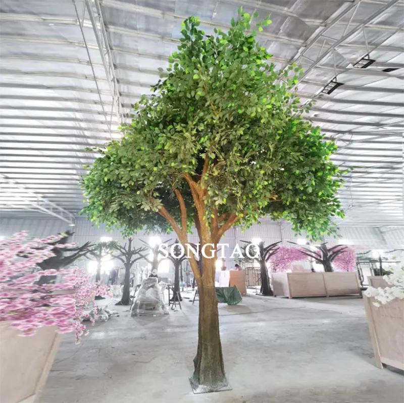 도매 유리 섬유 인공 Ficus 나무 큰 인공 Banyan 나무 판매 장식