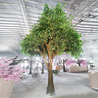 Grands arbres artificiels géants d'extérieur, arbres décoratifs en acacia, arbres magiques et plantes pour aménagement paysager, arbre d'automne artificiel