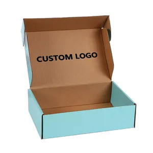 Customized Recycled Matte Logo Custom Packaging 3 Layers Corrugated Paper Black Shipping Box