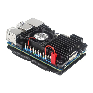 Nuevo disipador de calor de aleación de aluminio naranja <span class=keywords><strong>PI</strong></span> 3B, carcasa protectora de Metal con ventilador de refrigeración, refrigeración activa y pasiva para OPI 3B - Product Image 2