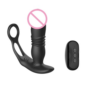 Masajeador de Próstata Retráctil con Control Remoto por Aplicación, de Silicona y ABS, con Conector Masculino, para Juguetes Sexuales Anales - Product Image 4