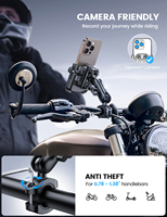 Support de téléphone pour moto Lamicall BCSP02 tout métal avec amortisseur de vibrations, fixation rapide 1s, anti-secousse, support de guidon, vente flash, nouvelle arrivée