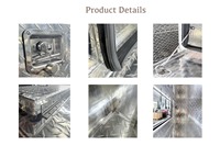 Boîte à outils en aluminium pour camionnette robuste et facile à monter, armoire de rangement pour outils, boîte à outils en acier inoxydable anti-poussière