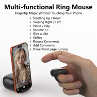   Mouse Anular Inalámbrico para TikTok, Control Remoto para Video, Desplazador Automático, Control Remoto para Cámara, Compatible con iPhone y Android