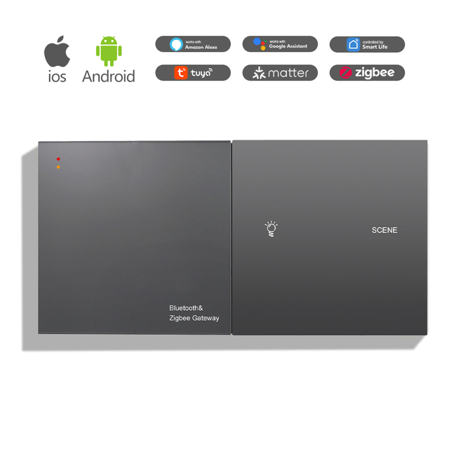 Zigbee Gateway 3.0 With Tuya Integration Smart Switch WIFI Networking AC 100-250V for Professional Smart Home Hotel Builders