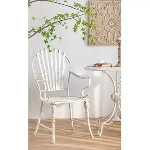 Fransız Modern yemek sandalyesi beyaz ev mobilya oturma odası otel İskandinav eğlence kol sandalyeleri