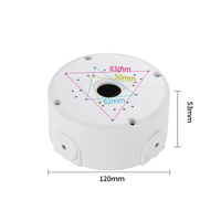 Boîtier de caméra CCTV anti-poussière en ABS Lishen avec boîte de jonction pour installation de sécurité