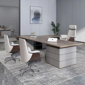 Sillas De Oficina De Conferencia En Cuero Sillón Giratorio Ergonómico Ejecutivo De Lujo Para Jefe Muebles De Oficina - Product Image 5