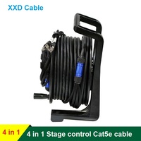 Personnalisé 4/6/8 catégorie câble de boîte de scène Rj45 Cat5e FTP câble Ethernet pour vidéo Audio 75ft 100ft 150ft câbles de Communication