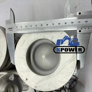 Kit de Cilindro Nuevo XPower con Anillos de Pistón 6HK1 para Excavadora de Orugas con Motor de Inyección Electrónica (Negro/Plateado) - Product Image 5