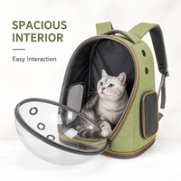 Sac à dos de transport léger et respirant pour animaux de compagnie, pour petits chiens et chats, sac de voyage portable en tissu Oxford avec fenêtre panoramique à bulles