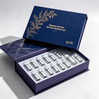Boîte à sérum peptidique GOTOP à fermeture magnétique avec impression holographique, logo estampé à chaud et insert EVA personnalisé