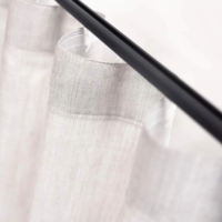 Cortinas de Tul con Textura de Lino de Lujo, con Pliegues en Forma de S Personalizables, Cenefas y Adornos para Ventanas