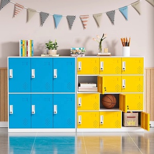 Phòng tập thể dục nhỏ gọn tủ khóa thiết kế hiện đại thép 12 cửa màu tủ khóa nhân viên văn phòng giày quần áo lưu trữ riêng tủ khóa nhỏ - Product Image 3