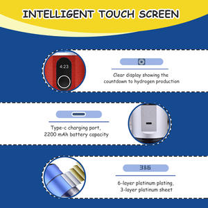 Bouteille d'eau hydrogénée portable de 210 ml alimentée par USB, haute concentration pour usage domestique, OEM ODM, logo et couleur personnalisés - Product Image 2