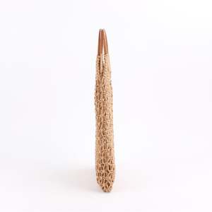 थोक ऑनलाइन शॉपिंग हस्तनिर्मित कपास स्ट्रिंग Crochet शुद्ध हाथ बैग हीरा खोखले बाहर पुआल समुद्र तट बैग - Product Image 4