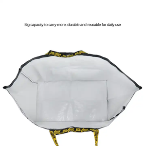 Manufacturer wholesales oversized plastic PP <b>woven</b> <b>bags</b> with double handles shopping <b>bags</b> and customized logo shopping <b>bags</b> - Product Image 6