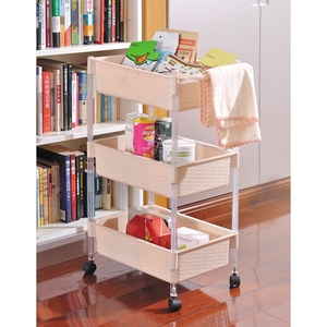Wholesale bathroom kitchen plastic storage shelf multifunctional sundries fruit storage rack