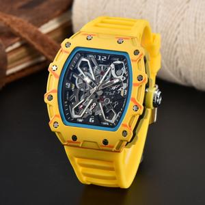 Nouvelle tendance 9791 Montre à quartz de haute sélection Bracelet en silicone Montre pour homme <span class=keywords><strong>RM</strong></span> - Product Image 6