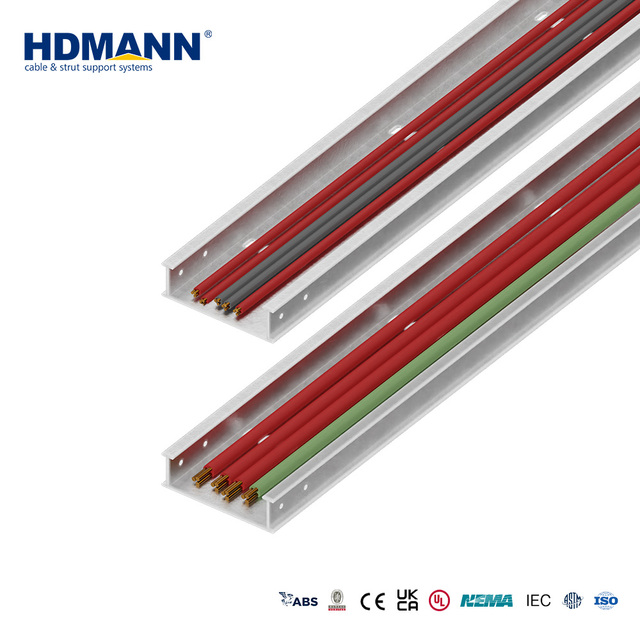 Hdmann  CE Heavy Duty UV Resistant Fire Retardant Anti-corrosive Pultruded FRP Fiberglass Cable Tray for Industrial Use