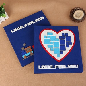 Vente en gros de tissu de 18 pouces auto-adhésif pour le bricolage, album <span class=keywords><strong>photo</strong></span> de <span class=keywords><strong>couple</strong></span> en flanelle de dessin animé, <span class=keywords><strong>livre</strong></span> souvenir créatif - Product Image 4