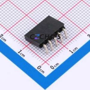 FH2.54-06-05PWD Pin Socket Bent Lead Through Hole,P=2.54mm Connector 1x5P 2.54mm Square Hole Right Angle Insert - Product Image 2