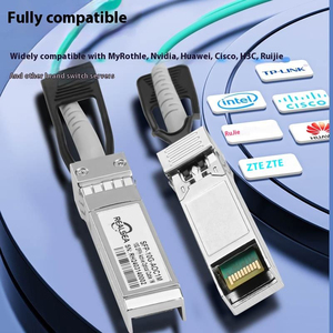 สายเคเบิลออปติคอลแบบแอคทีฟ AOC ความเร็วสูง OM3 10G SFP สำหรับ H3C Huawei Ruijie <span class=keywords><strong>Cisco</strong></span> สวิตช์ในศูนย์ข้อมูล Ai HPC - Product Image 5