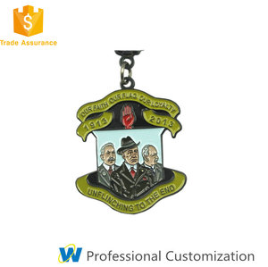 Nuevo diseño al por mayor Logotipo 3D en relieve personalizado Hombre barbudo año de zayed Insignias para tela - Product Image 5