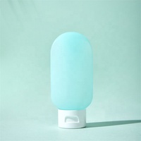 Tubes de voyage compressibles en plastique PE de 60 ml, étanches, avec bouchon à clapet, kit de contenants pour produits de toilette, conditionneur, shampoing, lotion