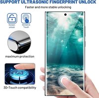 Accessoires pour téléphones portables en gros Protection d'écran 3D Couverture complète Film protecteur 9D Verre trempé pour Samsung Galaxy S23 Ultra