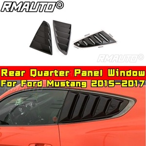 For Ford Mustang Car Side Rear <b>Window</b> Louver Shutter <b>Cover</b> For Ford Mustang 2015-2017 Rear Quarter Panel <b>Window</b> Body Kit - Product Image 2