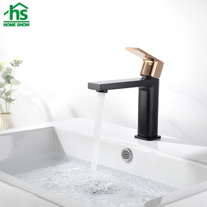 Sang trọng cao cấp Rose Gold và matte Đen phòng tắm lưu vực vòi cho năm sao khách sạn và biệt thự của phòng tắm với giá chấp nhận được - Product Image 3