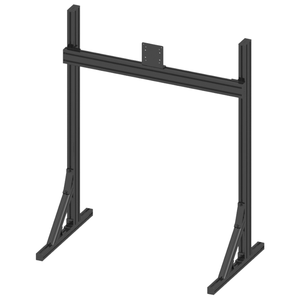 Support triple écran en aluminium pour simulateur de course, réglable, support pour 3 écrans, robuste, pour simulateur de vol/conduite - Product Image 2