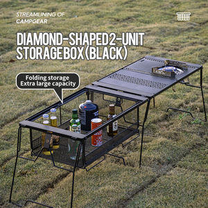 Panier de rangement de bureau Campingmoon - Organisateur pliable en maille métallique pour bureau, maison et camping en plein air, rangement alimentaire - Product Image 3