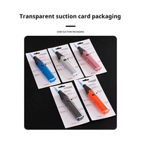 Briquet de sécurité rechargeable coupe-vent Flamme bleue Accessoires pour fumer des cigares Vente en gros de carburant au butane Logo personnalisé