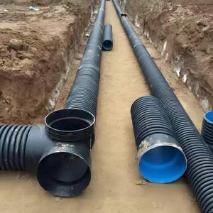Tubería Corrugada <span class=keywords><strong>de</strong></span> Doble Pared <span class=keywords><strong>de</strong></span> HDPE, Duradera y Capaz <span class=keywords><strong>de</strong></span> Adaptarse a la Expansión y Contracción Térmica - Product Image 4
