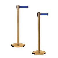 Barrières escamotables de manière de file d'attente de ceinture de longueur incorporée par coutume pour le plancher