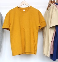 Calidad superior Grueso 100% Algodón Peso pesado 280gsm Multi Color sólido Camiseta para hombres y mujeres