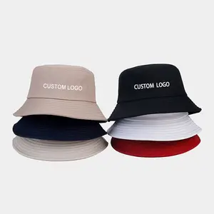 Promotional fashion custom sublimation embroidered polyester cotton bucket has for women;foldable bucket hats;best selling hats