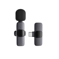Microphone sans fil cravate double 2,4 GHz avec connecteur Type-C pour téléphone portable Android et vlog K9
