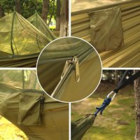 Woqi – hamac Parachute Portable en nylon, avec moustiquaire, pour Camping en plein air