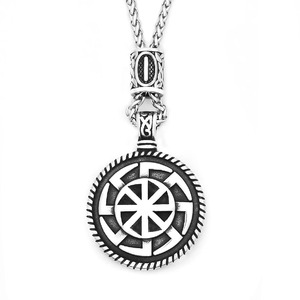Yunnique – collier pendentif nordique Viking Slavique, amulette Kolovrat, argent 925, design géométrique, unisexe, à porter au quotidien - Product Image 5